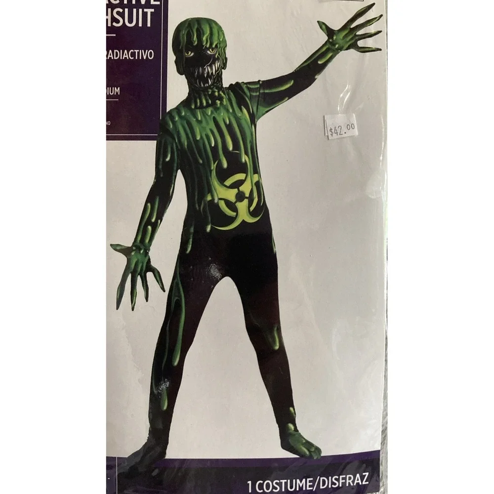 Morph Costumes Radioactive Morphsuit Halloween Youth Boys‎ Size Medium Scary New